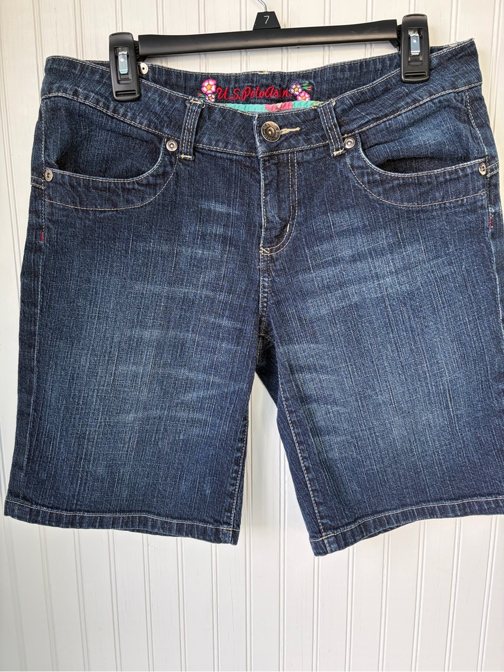 U.S. Polo Assn. Women’s Indigo Denim Bermuda Shorts